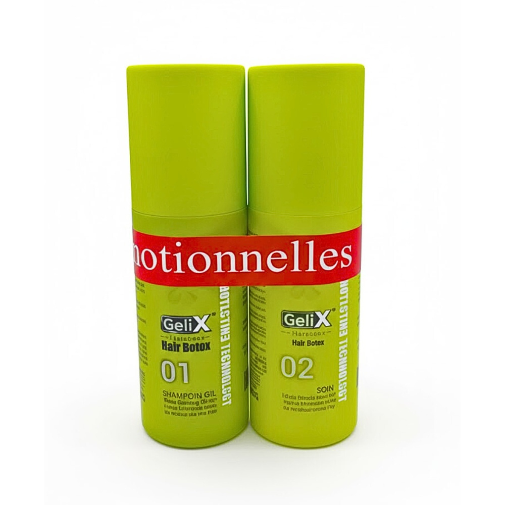 🎁 PACK 🎁 – GELIX – Duo Pack Hair Botox shamp 01+Hair Botox Keratin 02