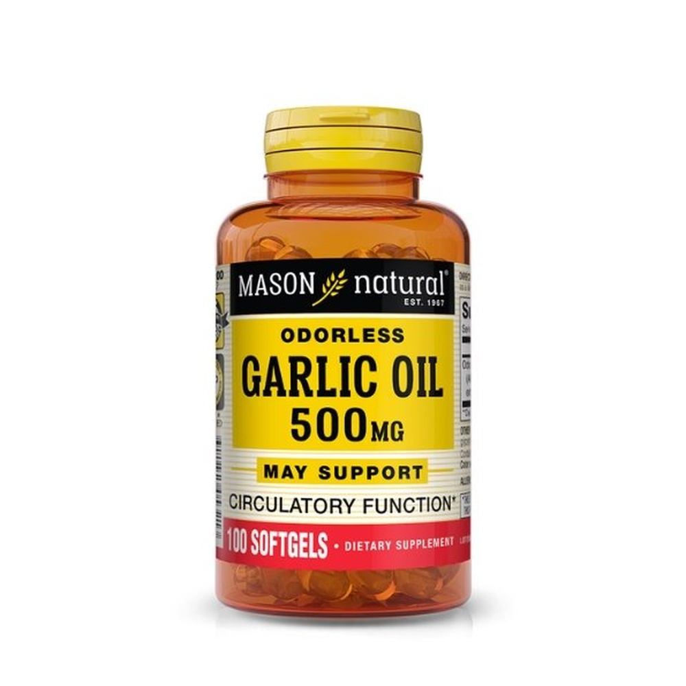 MASON NATURAL – Garlic Oil 500 mg 100 Softgels
