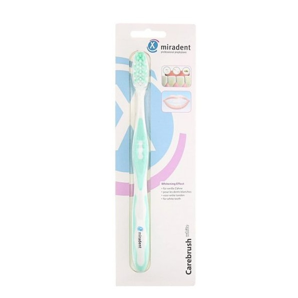 MIRADENT – Brosse à dent Carebrush White Verte