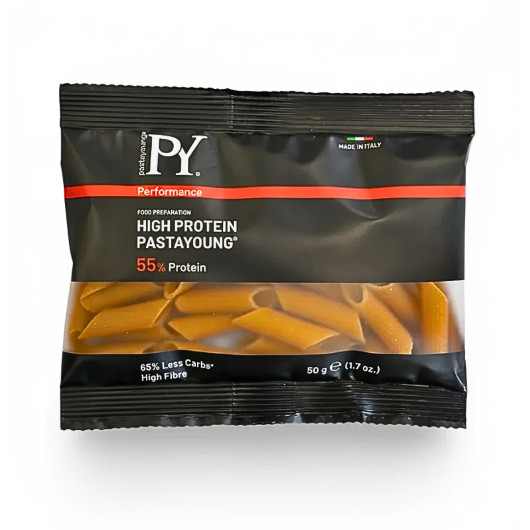 pasta-young-penne-regate-protein-55-50g.webp PASTA YOUNG – Penne Regate Protein 55% – 50g