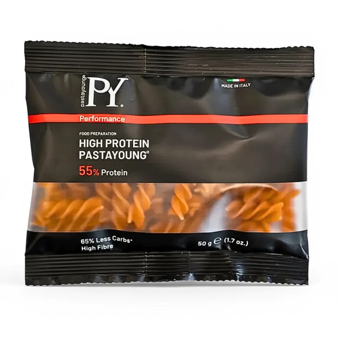 pasta-young-fusilli-protein-55-50g.webp PASTA YOUNG – Fusilli Protein 55% – 50g