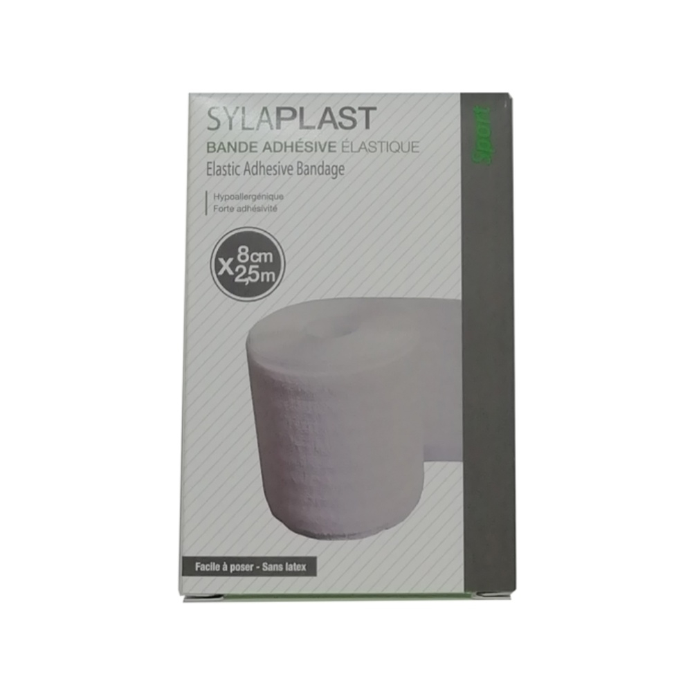 SYLAPLAST – bande adhesive elastique 8cm*2.5cm