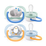 AVENT – SUCETTE ORTHO 0-6M BOY ELEP/PENG SCF080/05