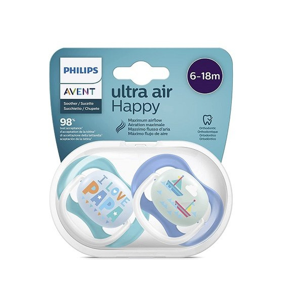 avent-sucette-ultra-air-6-18mois-garcon.jpg AVENT – Sucette Ultra Air 6-18Mois Garçon