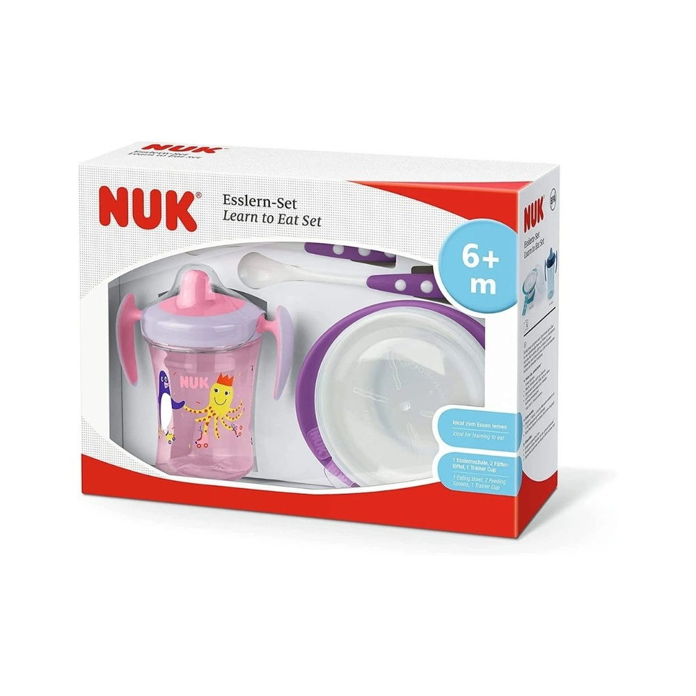 NUK – Set Repas Rose/Violet 6+
