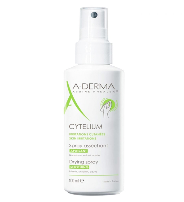 A-DERMA — CYTELIUM SPRAY ASSÉCHANT APAISANT — Spray asséchant — CYTELIUM 100 ml
