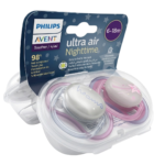 Avent Sucette Air Night time 6-18M+Sucette Air Night Time -50% SCF376/13+37